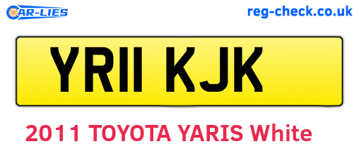 YR11KJK are the vehicle registration plates.