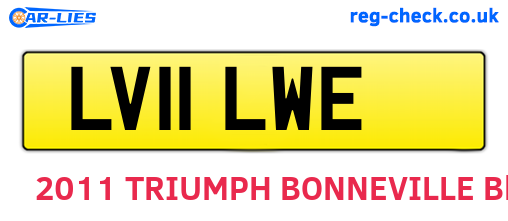 LV11LWE are the vehicle registration plates.