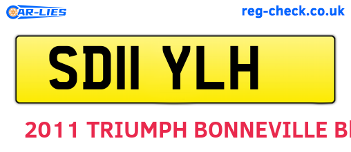 SD11YLH are the vehicle registration plates.