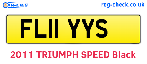 FL11YYS are the vehicle registration plates.
