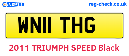 WN11THG are the vehicle registration plates.