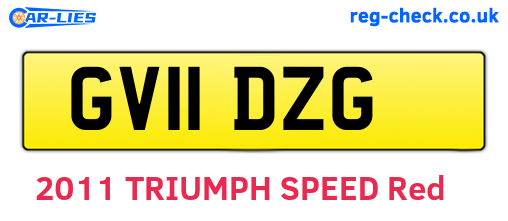 GV11DZG are the vehicle registration plates.