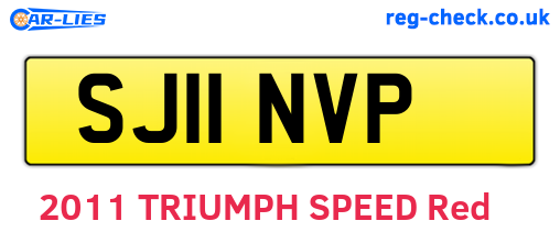 SJ11NVP are the vehicle registration plates.