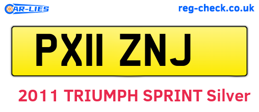 PX11ZNJ are the vehicle registration plates.