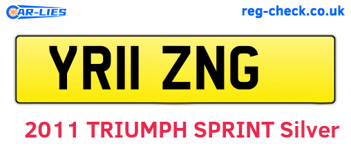 YR11ZNG are the vehicle registration plates.
