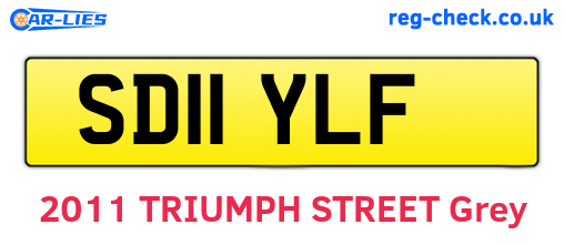 SD11YLF are the vehicle registration plates.