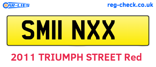 SM11NXX are the vehicle registration plates.
