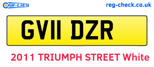 GV11DZR are the vehicle registration plates.