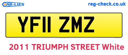 YF11ZMZ are the vehicle registration plates.