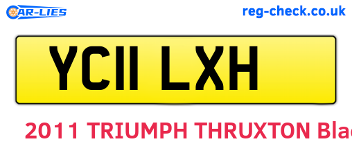 YC11LXH are the vehicle registration plates.