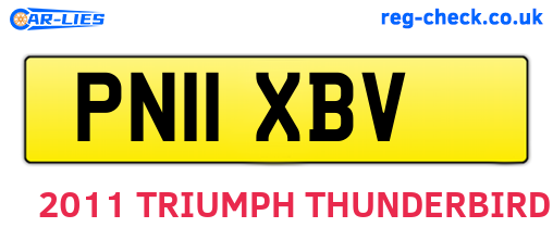 PN11XBV are the vehicle registration plates.