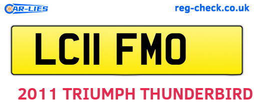 LC11FMO are the vehicle registration plates.