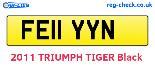 FE11YYN are the vehicle registration plates.