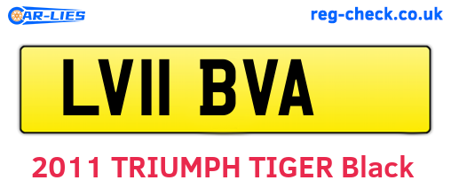 LV11BVA are the vehicle registration plates.