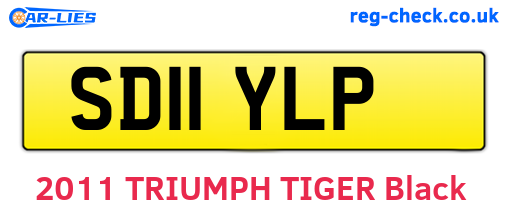 SD11YLP are the vehicle registration plates.