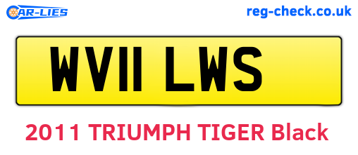 WV11LWS are the vehicle registration plates.