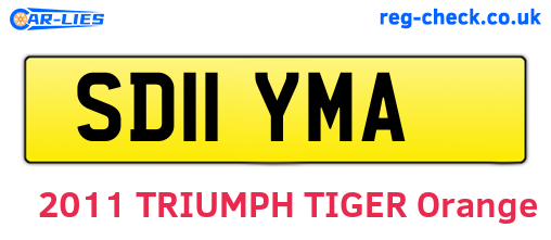 SD11YMA are the vehicle registration plates.