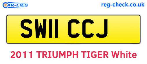 SW11CCJ are the vehicle registration plates.