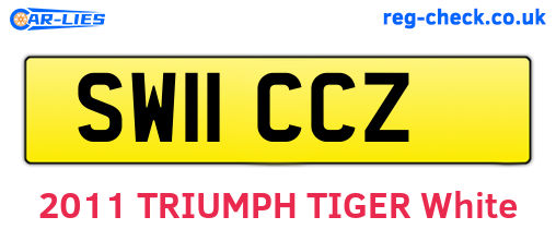 SW11CCZ are the vehicle registration plates.