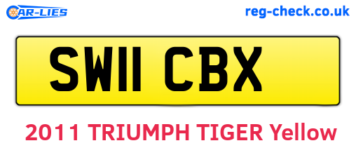 SW11CBX are the vehicle registration plates.