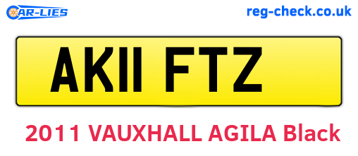 AK11FTZ are the vehicle registration plates.