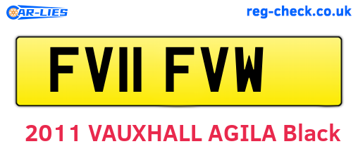 FV11FVW are the vehicle registration plates.