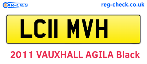 LC11MVH are the vehicle registration plates.
