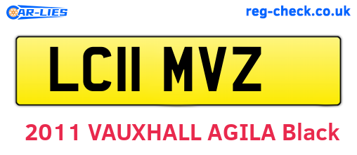 LC11MVZ are the vehicle registration plates.