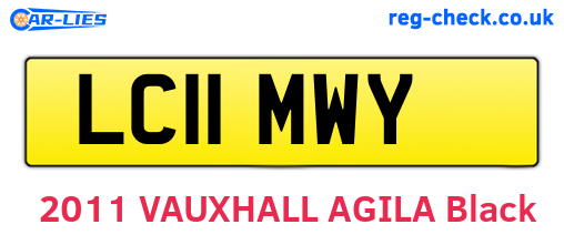 LC11MWY are the vehicle registration plates.