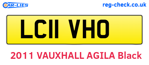 LC11VHO are the vehicle registration plates.