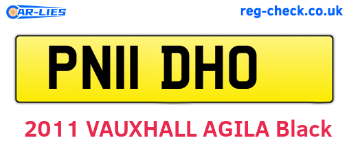 PN11DHO are the vehicle registration plates.