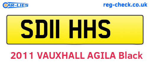 SD11HHS are the vehicle registration plates.