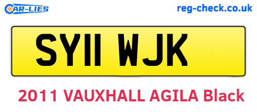 SY11WJK are the vehicle registration plates.
