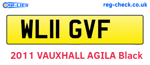 WL11GVF are the vehicle registration plates.