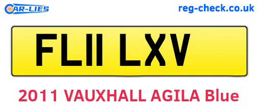 FL11LXV are the vehicle registration plates.