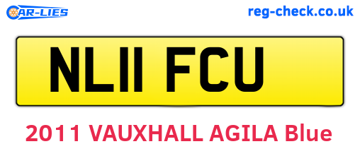 NL11FCU are the vehicle registration plates.