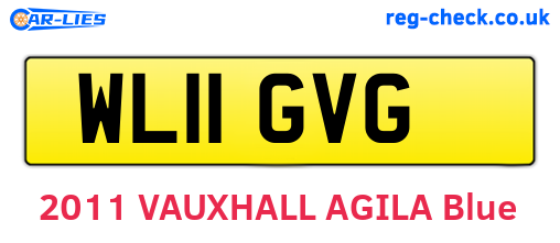 WL11GVG are the vehicle registration plates.