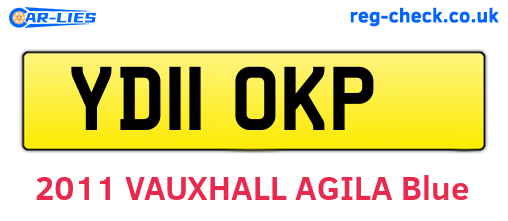 YD11OKP are the vehicle registration plates.