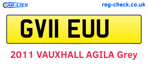GV11EUU are the vehicle registration plates.