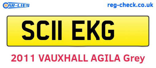 SC11EKG are the vehicle registration plates.