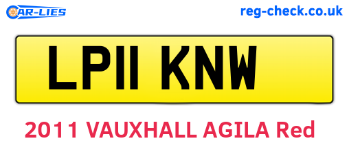 LP11KNW are the vehicle registration plates.