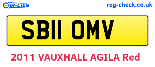 SB11OMV are the vehicle registration plates.