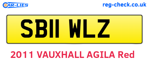 SB11WLZ are the vehicle registration plates.