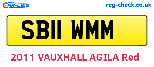 SB11WMM are the vehicle registration plates.