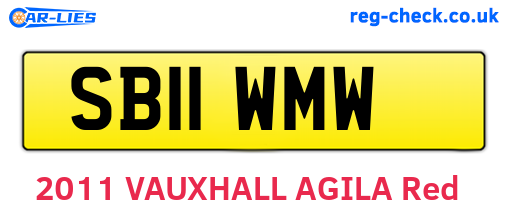 SB11WMW are the vehicle registration plates.