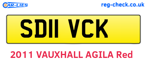 SD11VCK are the vehicle registration plates.