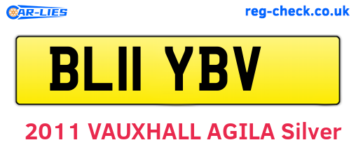 BL11YBV are the vehicle registration plates.