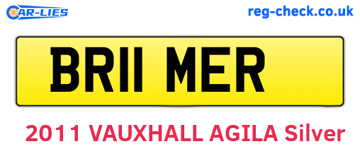 BR11MER are the vehicle registration plates.