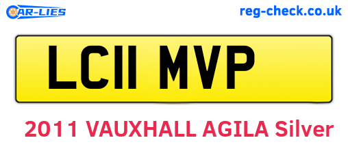 LC11MVP are the vehicle registration plates.