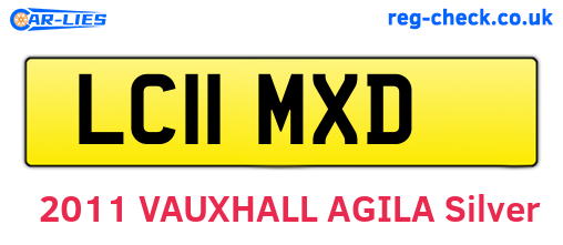 LC11MXD are the vehicle registration plates.